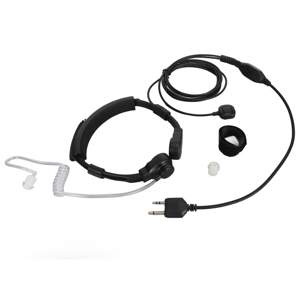 Throat Mic Earpiece Acoustic Tube Headset with Finger PTT for Alan Midland LXT600VP3 LXT500VP3