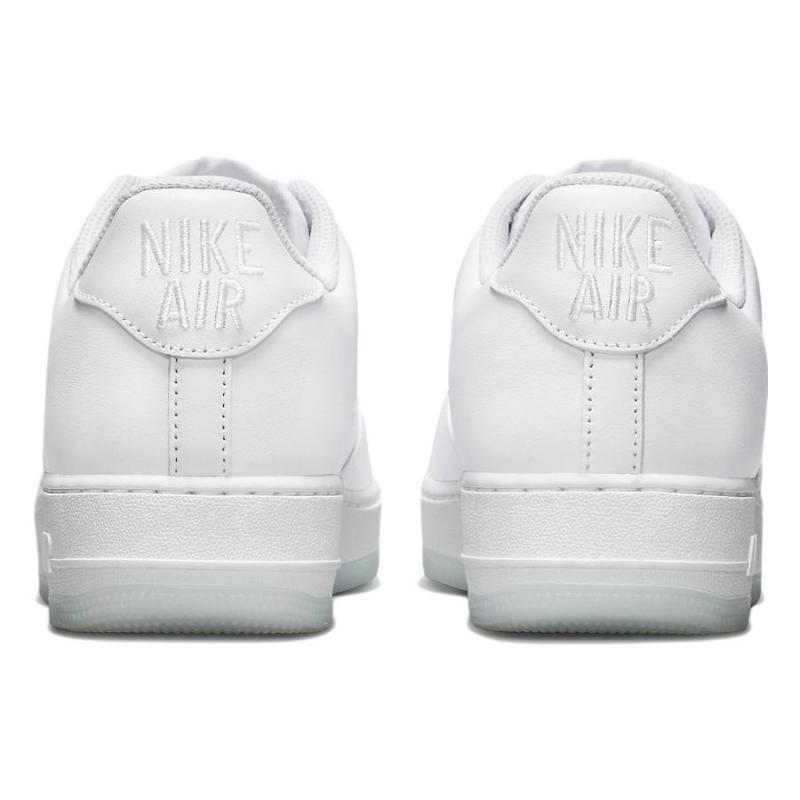 Nike Air Force 1 Low 07 Retro 'Color Of The Month Jewel Swoosh Triple White' Sneakers FN5924-100