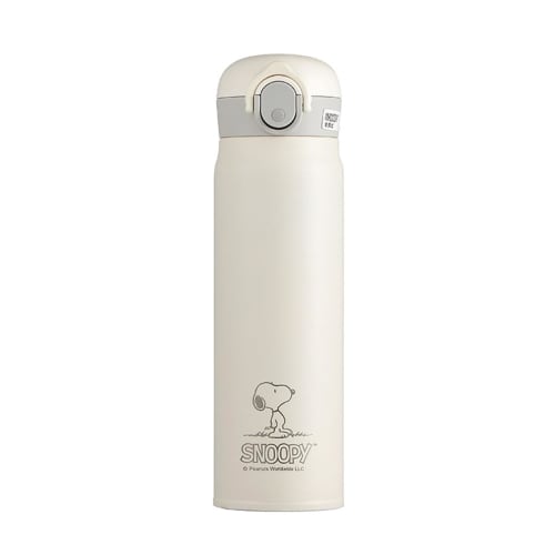 Snoopy Thermos Cup, Vacuum Insulated Stainless Steel Water Bottle, Keeps Drinks Hot or Cold, Cute, Large Capacity, Portable, Direct Drinking, Easy To