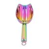 Ice Scoop Stainless Steel Ice Scraper Shovel Flour Scoop Kitchen Gadgets AccessoriesColorful 8in