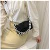 1pc New Portable Fashi Women's Crossbody Bag With Bright Diamds And Metal Chains PU Material For Dinner Parties Everyday