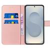 Coque de protection - BOOLING - pour Samsung Galaxy S25 Plus - Antichoc - Cuir Synthétique - Rose