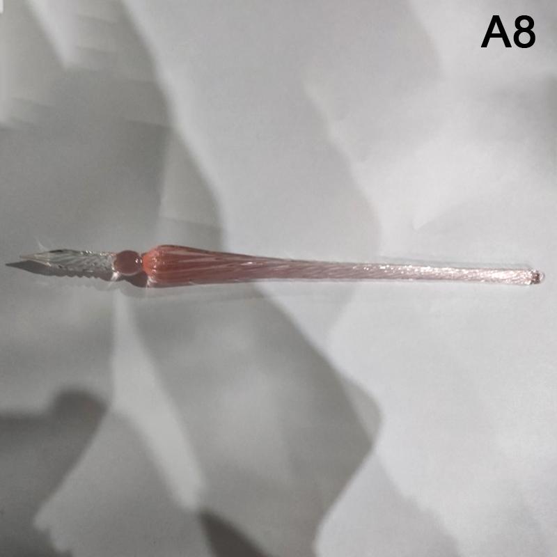 1ks Vintage ručně vyráběné skleněné namáčecí inkoustové plnící pero Kanceláře psacích nástrojů