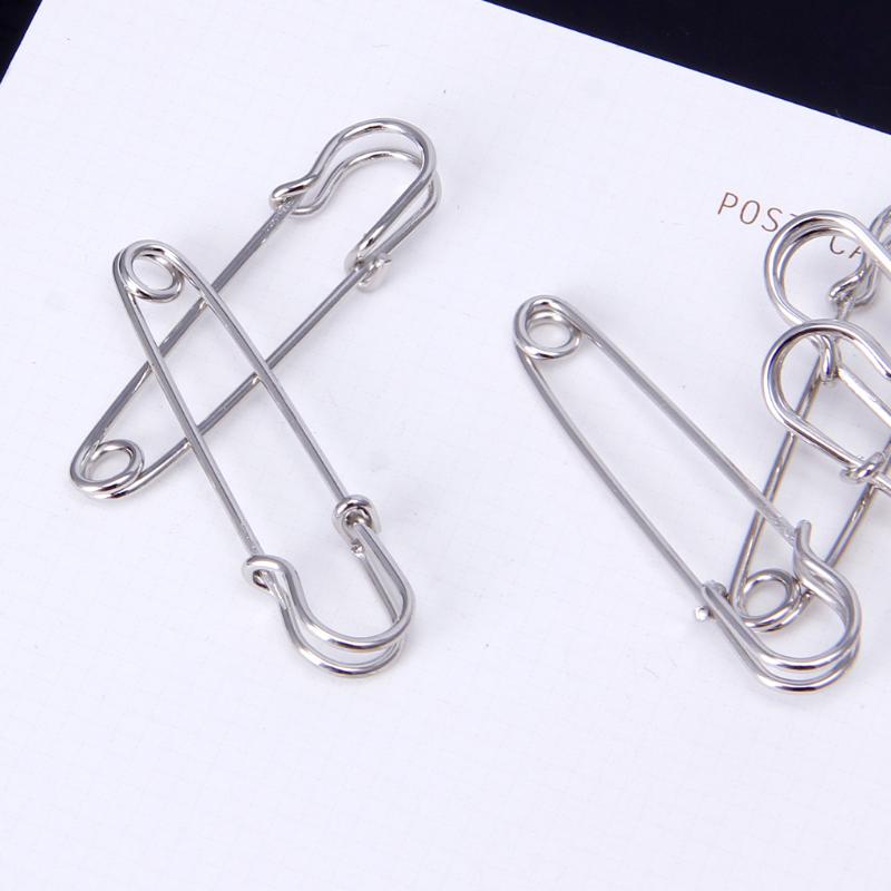 10 Pieces DIY Safety Pins Blanket Pins Spring Lock Pins for DIY Brooch Making