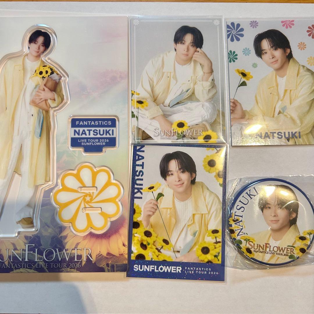 Used Natsuteru Sawamoto Sunflower Goods Set Secret Included