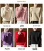 Heavyweight Women's Thickened Wool Sweater, Half-High Neck, Western Style, 2025 Loose Knitwear.