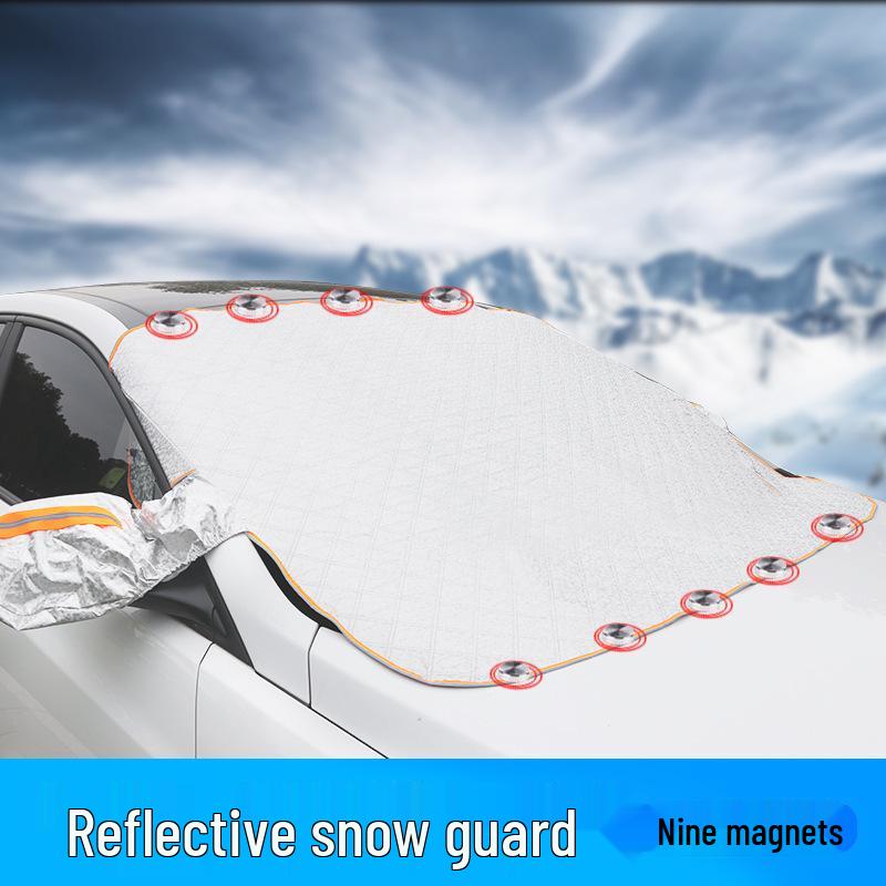 Magnetic Car Sunshade & Snow Cover: Dustproof, Heat Insulation, Sun Protection