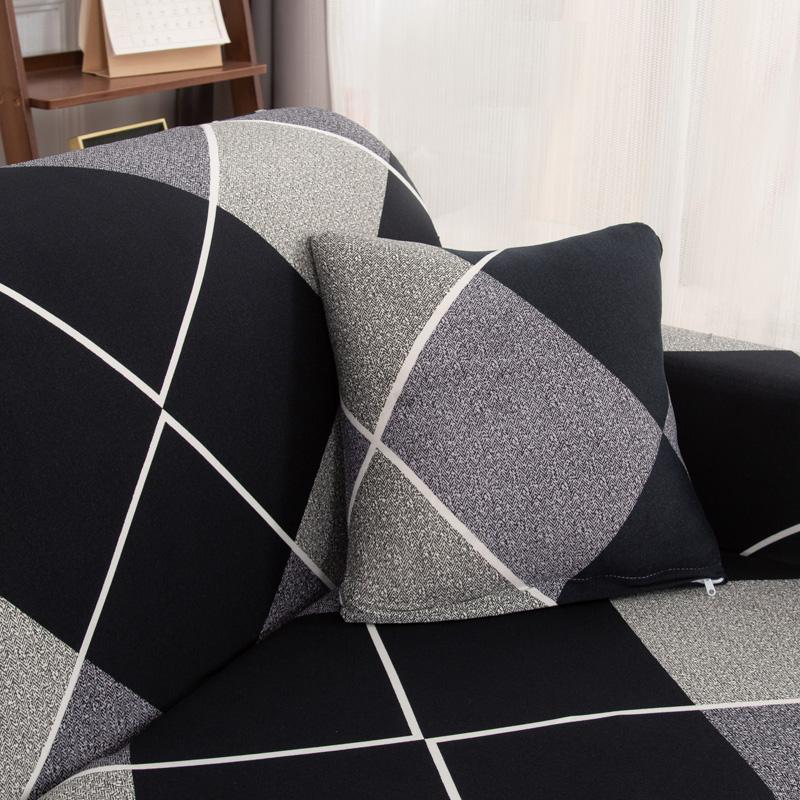 Copridivani Elastici per Soggiorno funda sofa Copridivano Proteggi Poltrona 1/2/3/4 posti Copridivani Geometrici