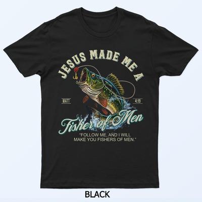 ישוע הפך אותי לדייג אנשים דיג דייג חולצה דתית