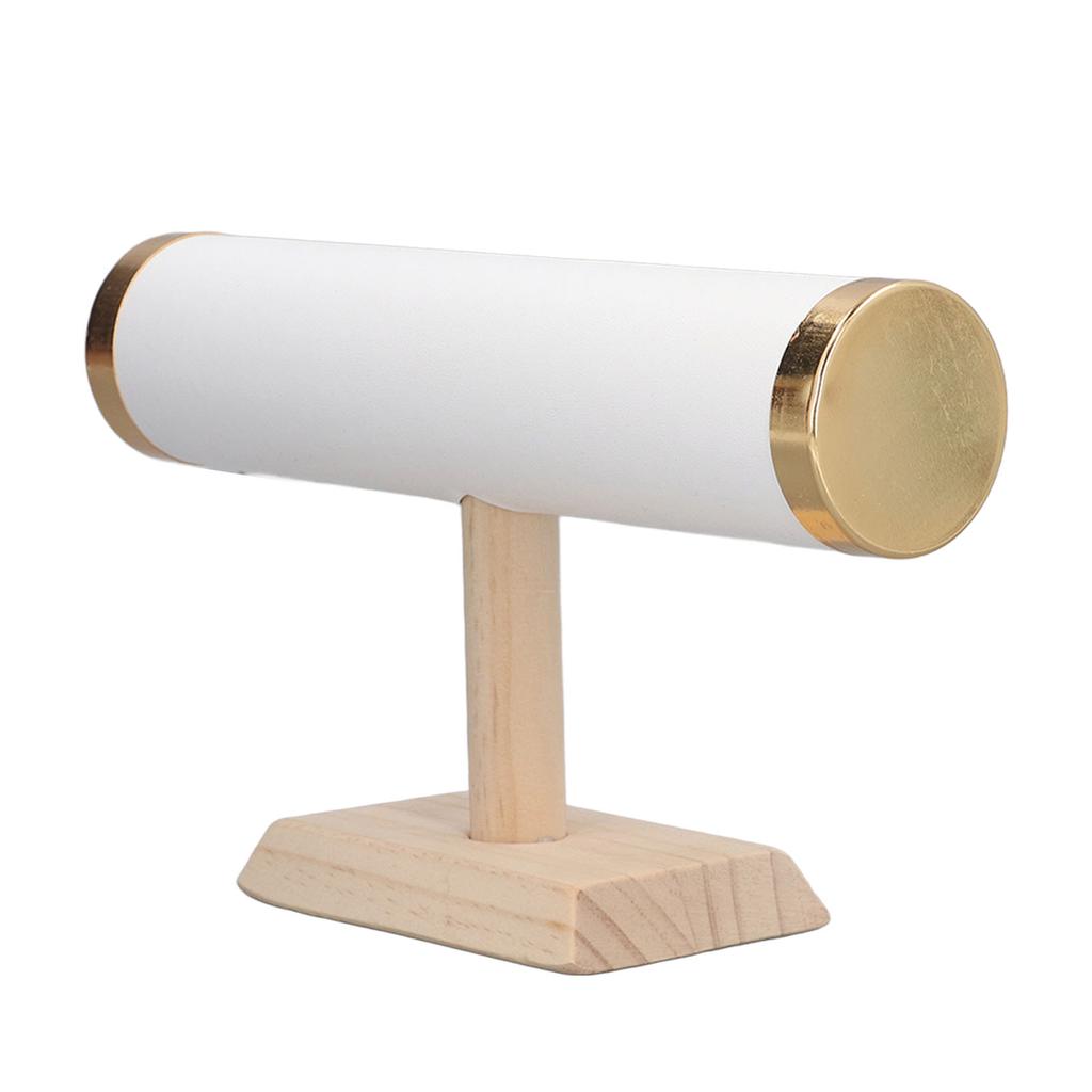 T Bar Bracelet Holder Display Organizer Golden Rimming for Watch Necklace Hair Scrunchy Hoop