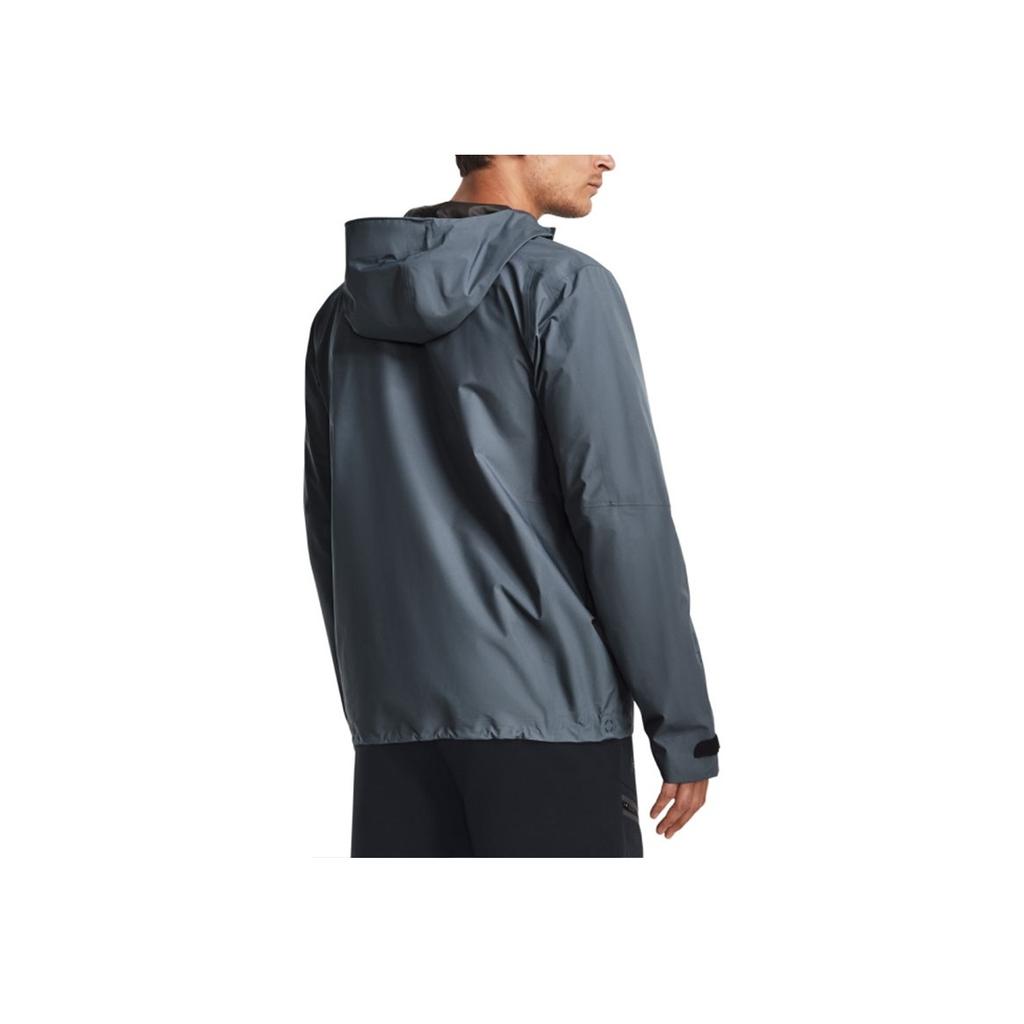 Under Armour Solid Color Training Hoodie Jacket Men Outerwear Grey 1369994-002