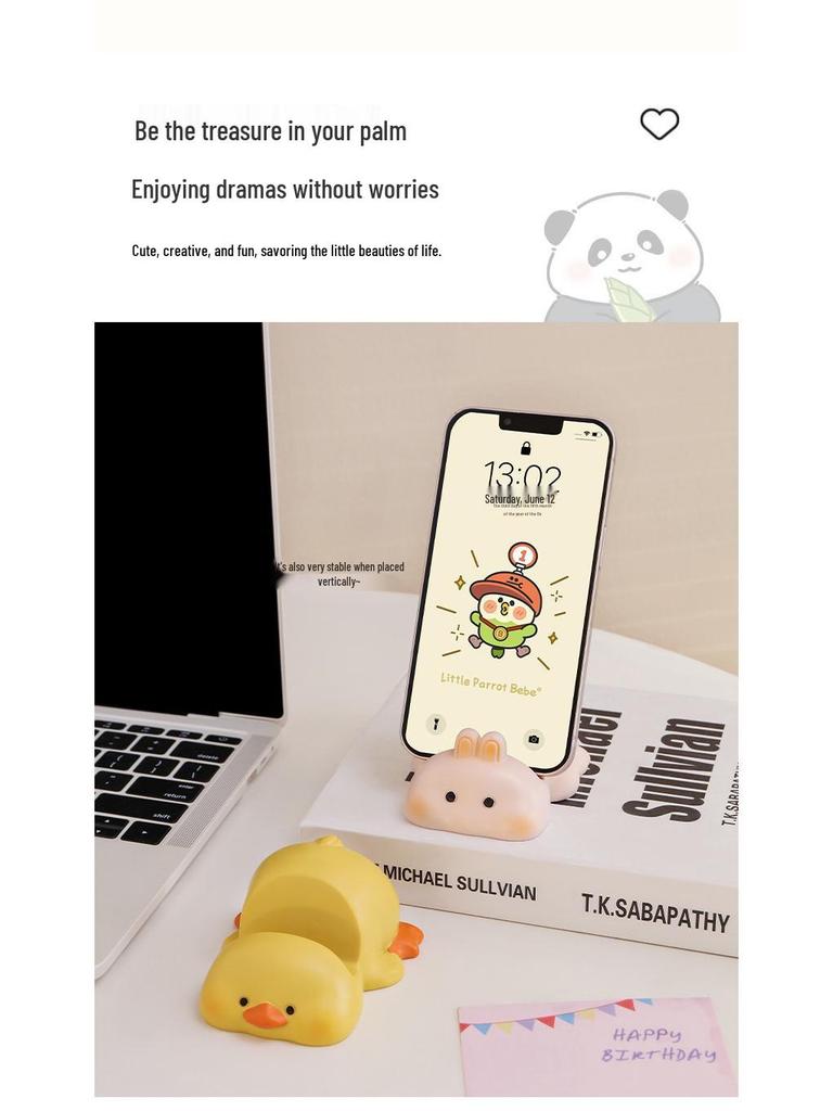 Suporte de Telefone Fofo e Criativo: Decoração de Mesa de Escritório e Presente de Aniversário para Meninas