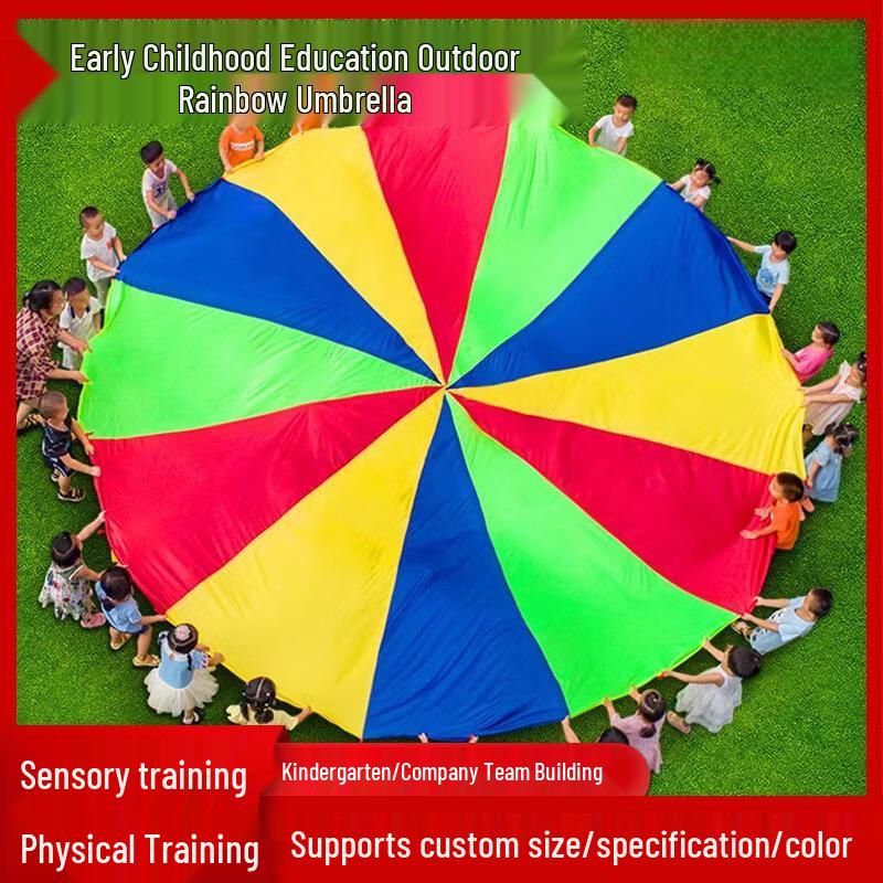 Rainbow Play Parachute for Kids & Groups