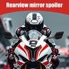 Motorrad Rückspiegel 1 Paar Rotierend Weitwinkel Seitenspiegel Motorrad Modifikationszubehör für Fahrbegeisterte