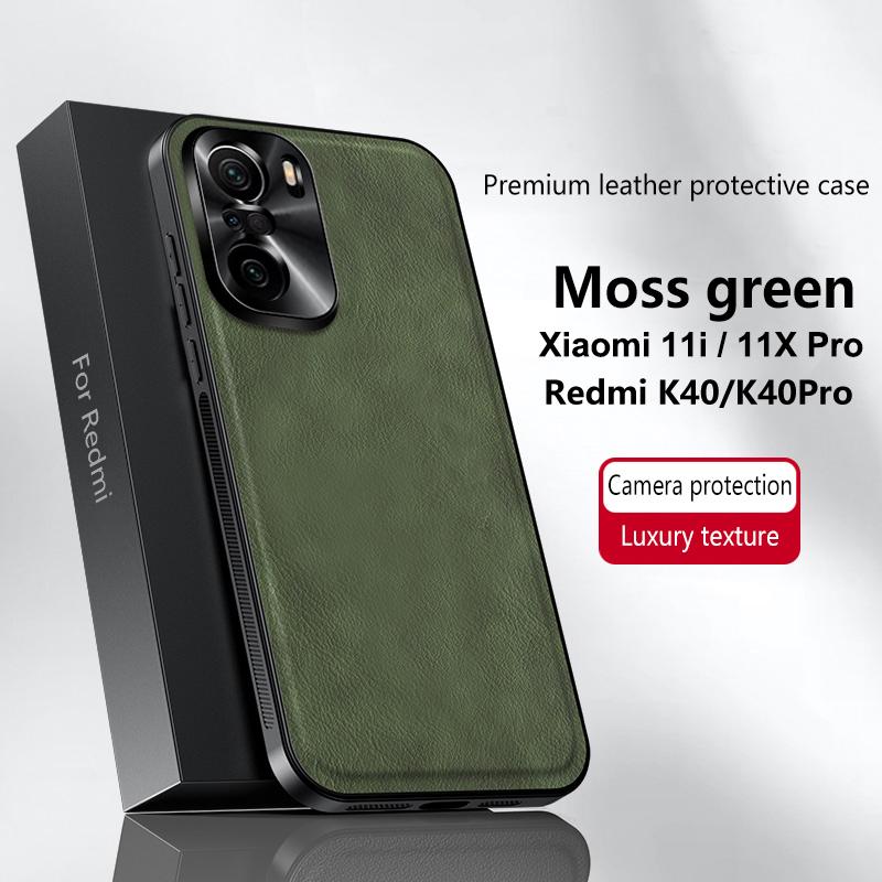 For Redmi K40 and K40 Pro Xiaomi 11i 11X Pro Case Magnetic Elegant Leather Wear-Resistant Lens Fully Covered Non-Slip Grip Cover