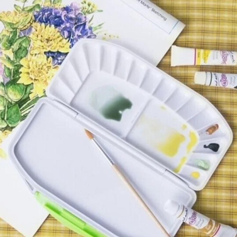 Leak-proof Watercolor Palette Artist Grade Paint Box Easy Clean Folding Paint Box  Acrylic Painting