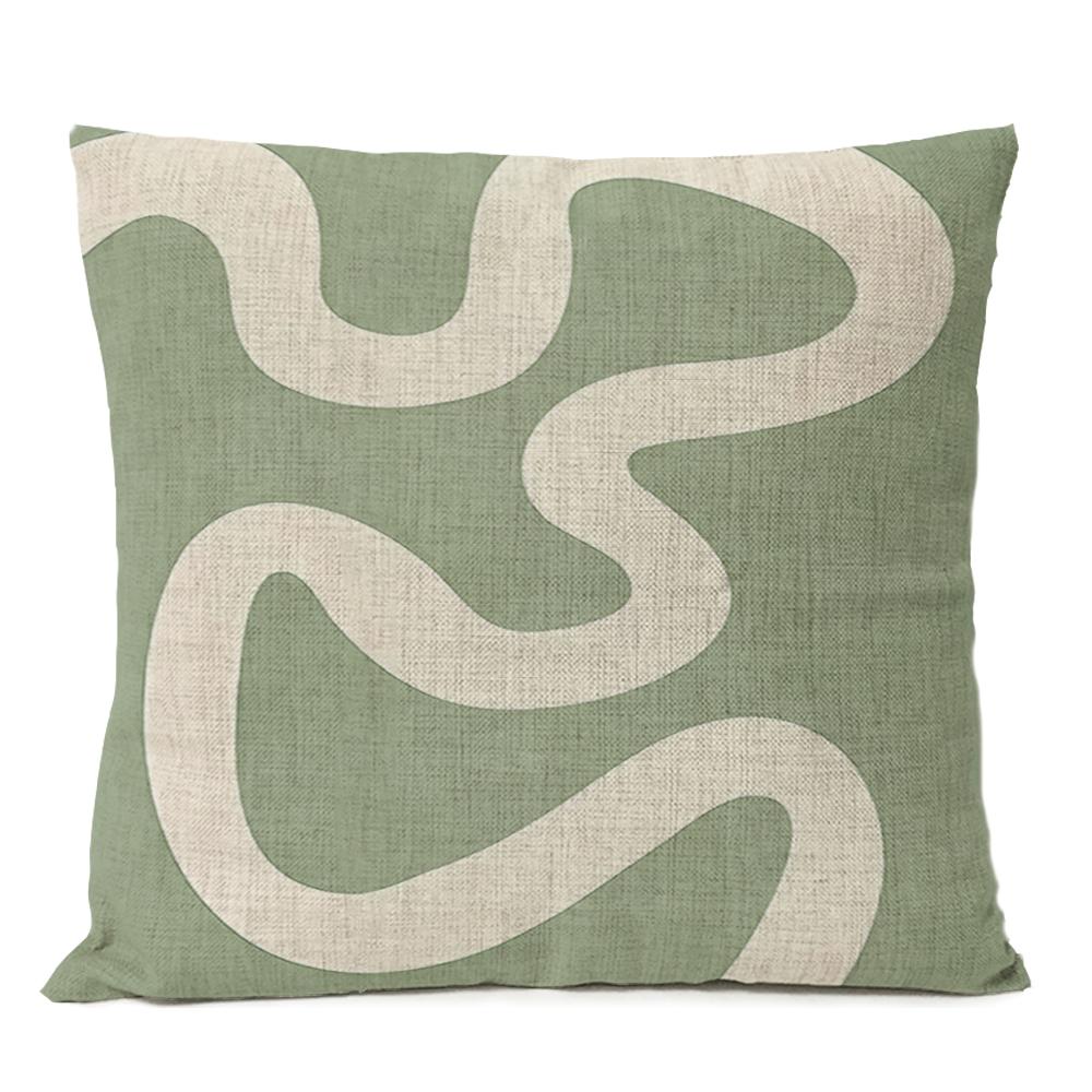 Boho Geometric Leaves Floral Pillow Case Home Decor Moon Sun Flowers Linen Throw Cushion Cover Decoration Sofa Pillowcase