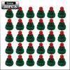 10-100PCS Mini Christmas Tree Ornaments Hats and Scarves Red Green Knit Yarn Pom Pom Holiday Hanging Decor Party Accessories
