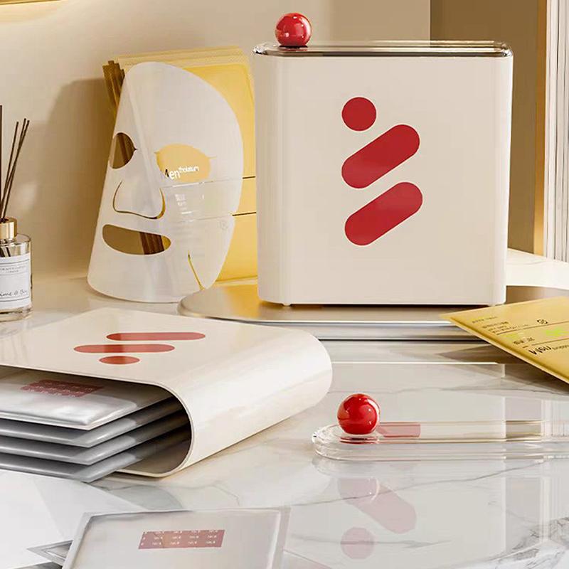 Sheet Mask Storage Box Home Refrigerator Facial Mask Fresh-Keeping Box Dust Cosmetics Organizer Box Sealed Moisturizing Box