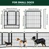6pcs 23.6inches Metal Dog Playpen, Pet Enclosure for Dogs/Rabbits/Pet Pig/Ducks, Non-Slip Outdoor Yard Pet Enclosure