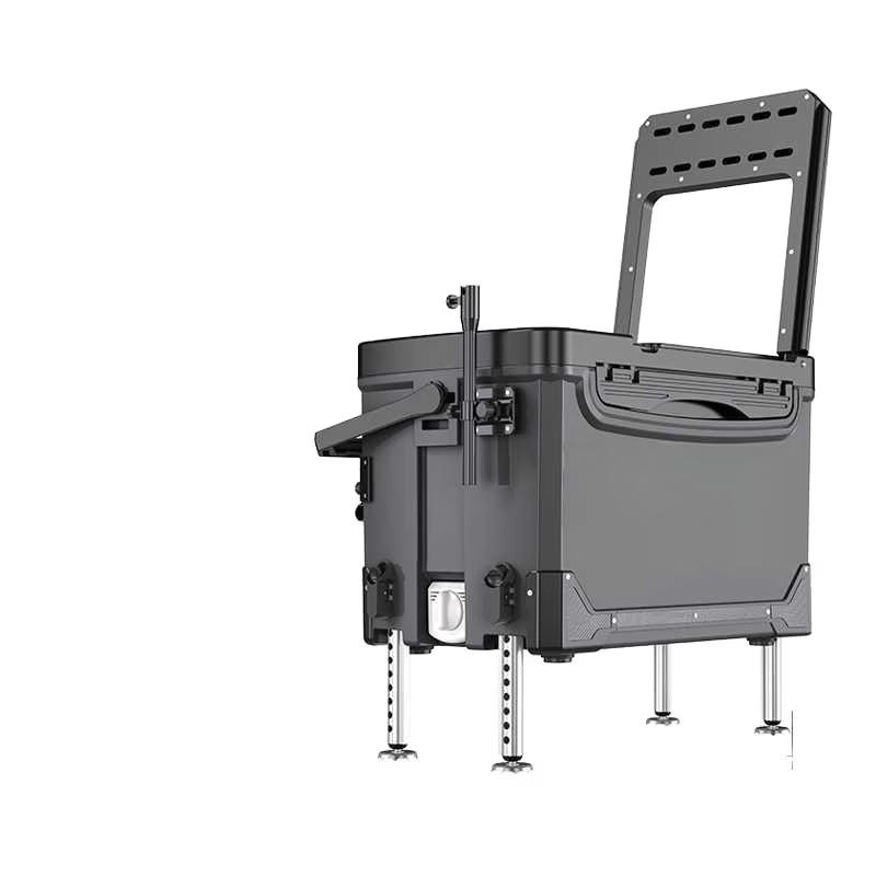 Wangfeng Multi-functional Ultralight Fishing Box with Wheels & Backrest