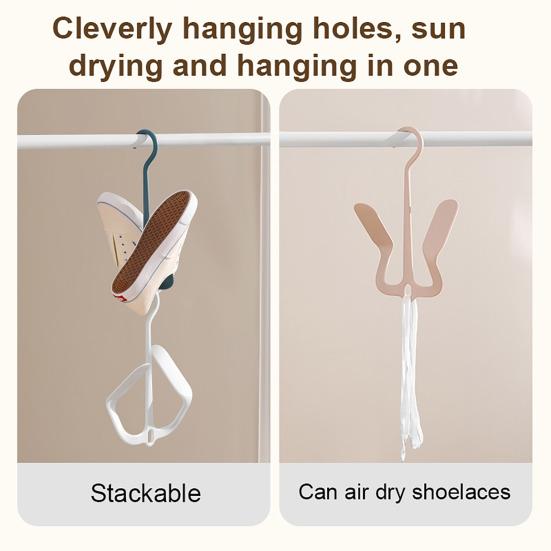 Drying Hanger Double Hook Shoe Holder Space-Saving Sneaker Hanger for Fast Air