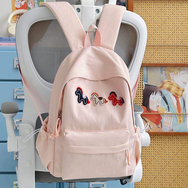 Schoolbag new ins sweet wind cartoon pony backpack versatile girl backpack junior high school student large capacity schoolbag