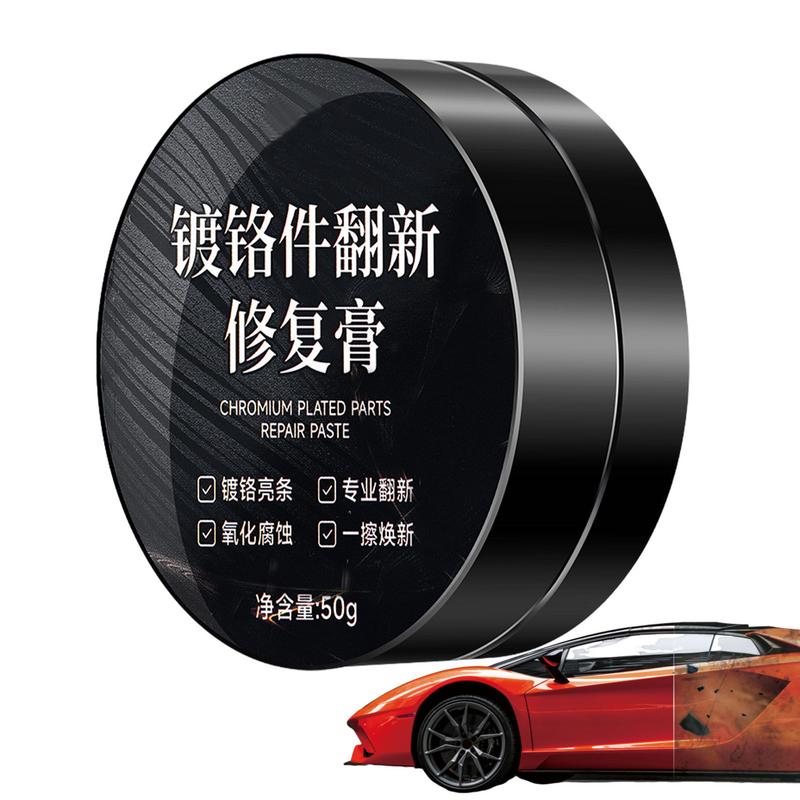 

Автомобильная полироль для хрома Полироль для нержавеющей стали Средство для удаления царапин с часов Паста для чистки духовки для красоты и очистки автомобиля Ежедневное обслуживание 50 ML