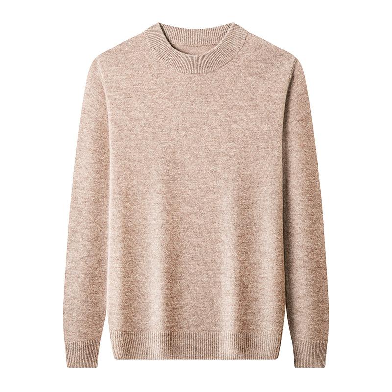 Men's Sweater High-end Casual Semi-turtleneck Winter Bottoming Knitted Sweater Sweater