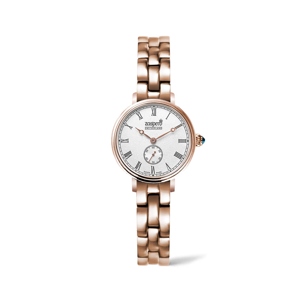 Jaseupelo Swiss Women'S Classico Metal Watch Cg101-73 Swarovski Crystal