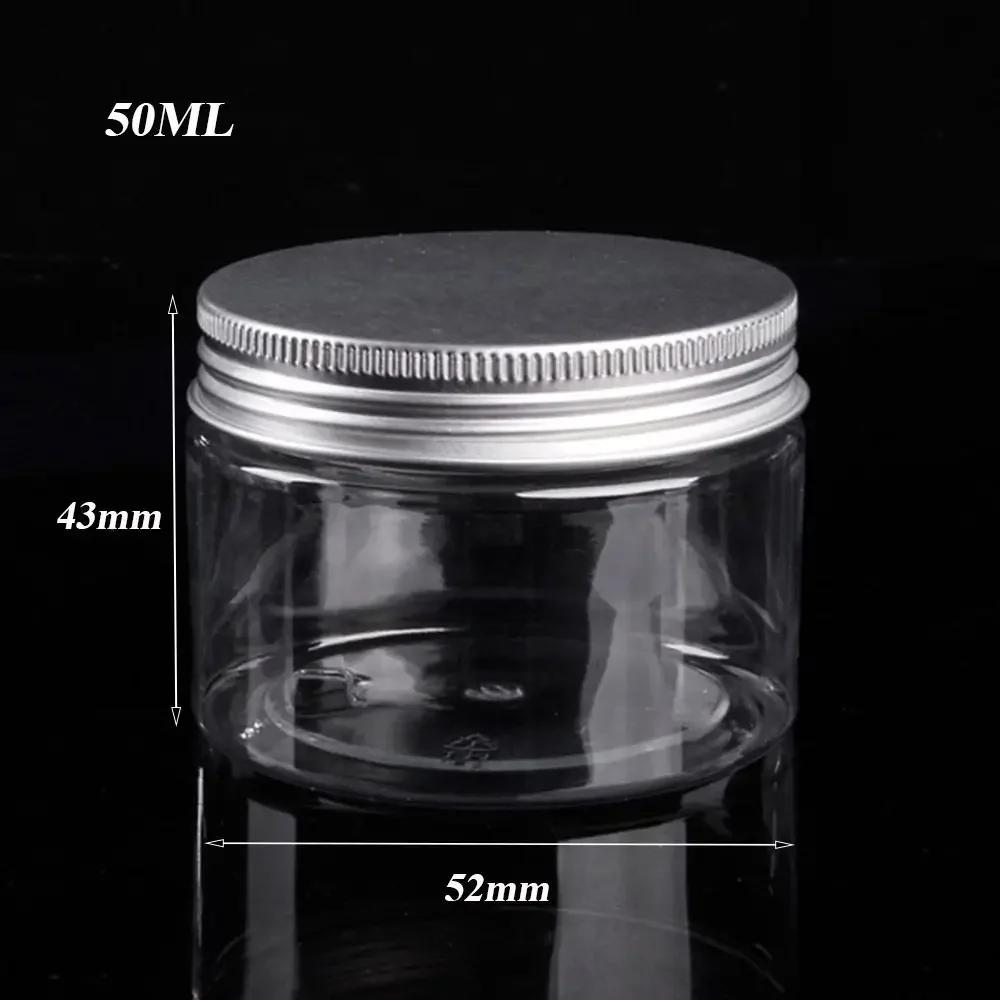5ML-500ML Dark Brown Refillable Bottle Portable Glass Split Bottle Circular Tea Face Cream Bottle Travel Cosmetic Container Can