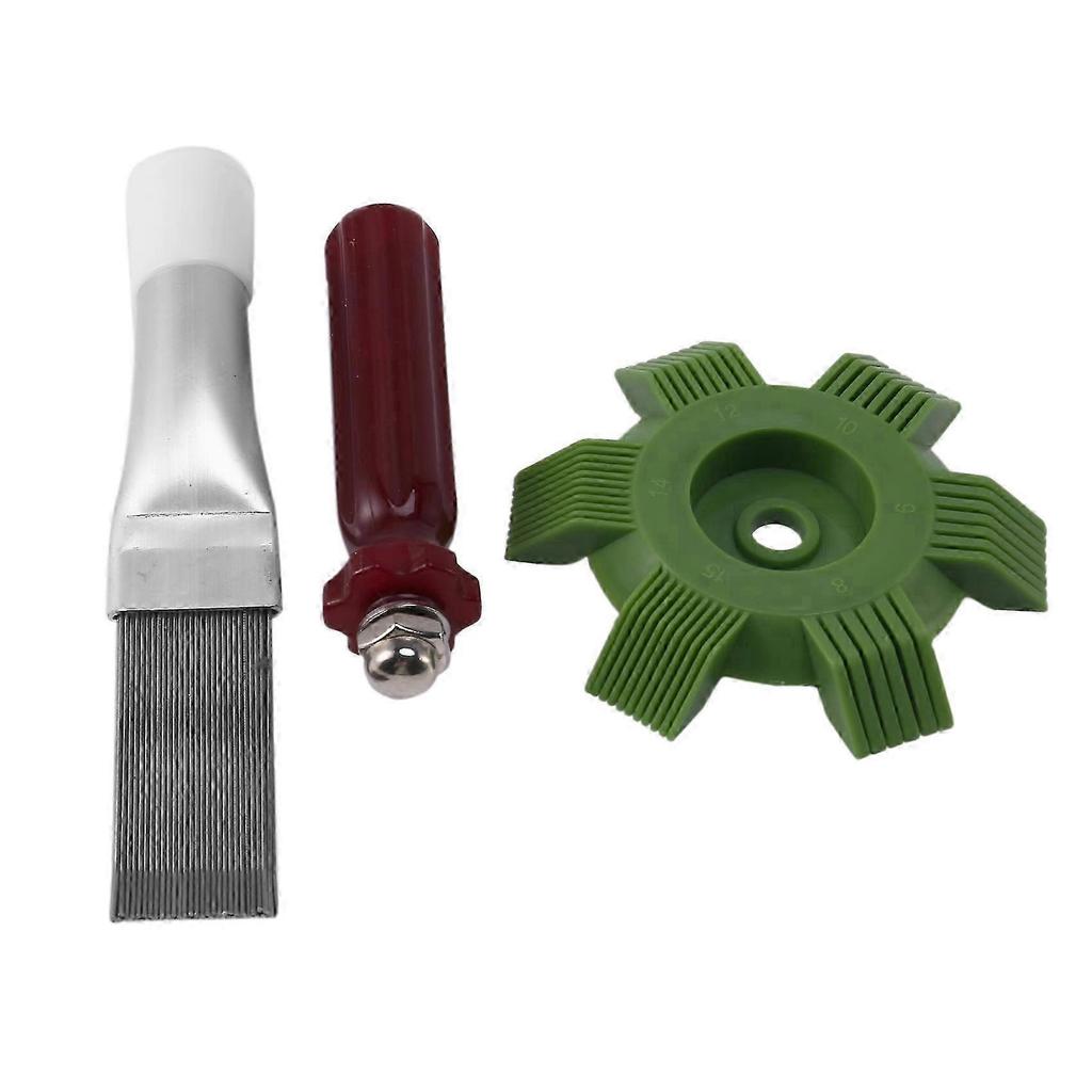 Automotive Radiator and Evaporator Cooling System Fin Repair Kit with Plastic A/C Condenser Straightener