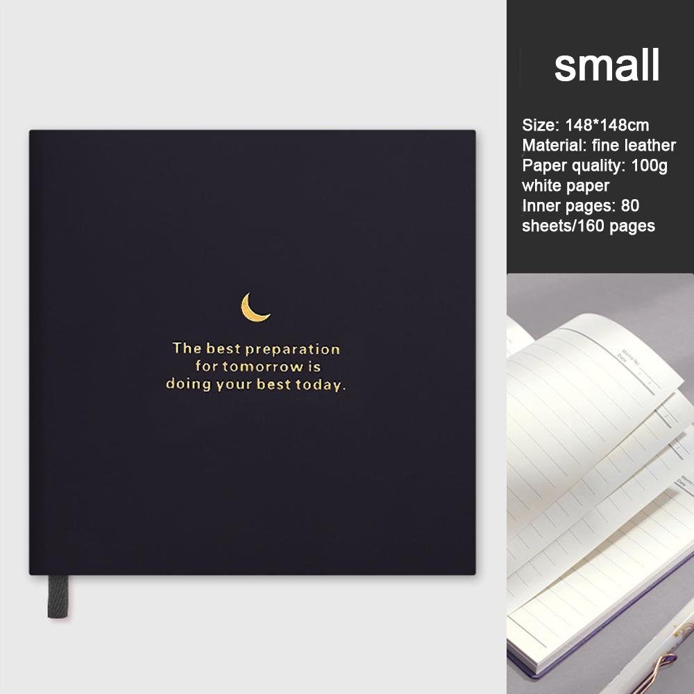 (Free logo engraving) Thickened 80 square notebooks, hand ledger with horizontal lines, diary for students, notepad for girls, simple travel journal