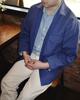 Ttella French Blue Twill Cotton Shirt Jacket