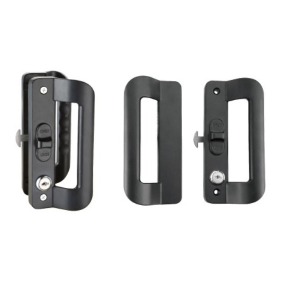Aluminum Alloy Sliding Door Lock Double Sided Hook Lock Sliding Mechanism Door Handle  Balcony Door