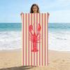 Crayfish Beach Towel Small To Large Quick-drying Towel Suitable for Seaside Pool Sport Gym Yoga Home Towel For Sand Free