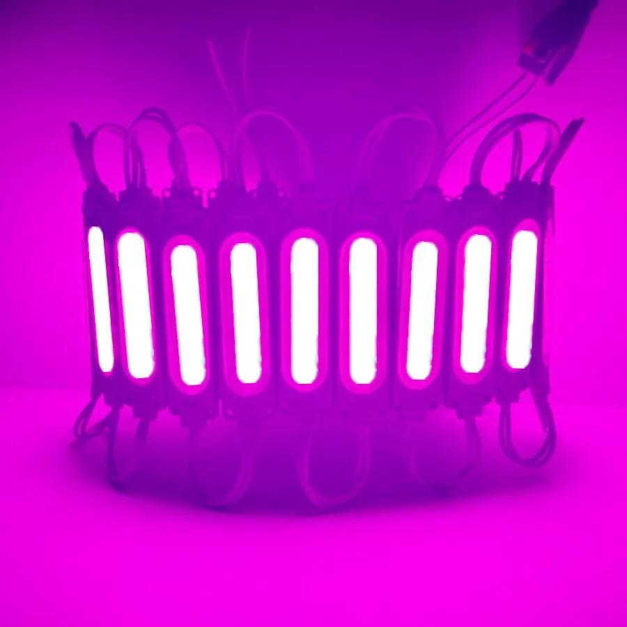 20/lot RGB Flowing Light 12V Highlight Led Module Waterproof IP65 Foldable COB Light Strip Backlight Shop Banner Car Decoration