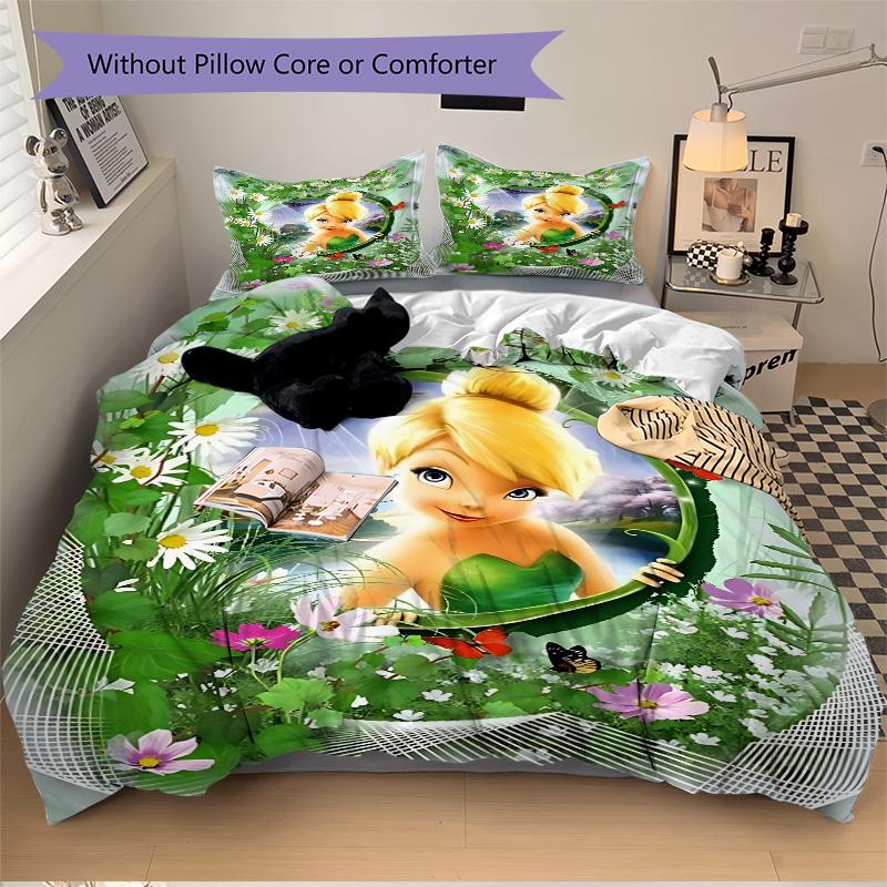 Tinkerbell Garden Frame Print 3Pcs Bedding Setduvet Cover With 2 Bedropillowcase Home Birthday Gift