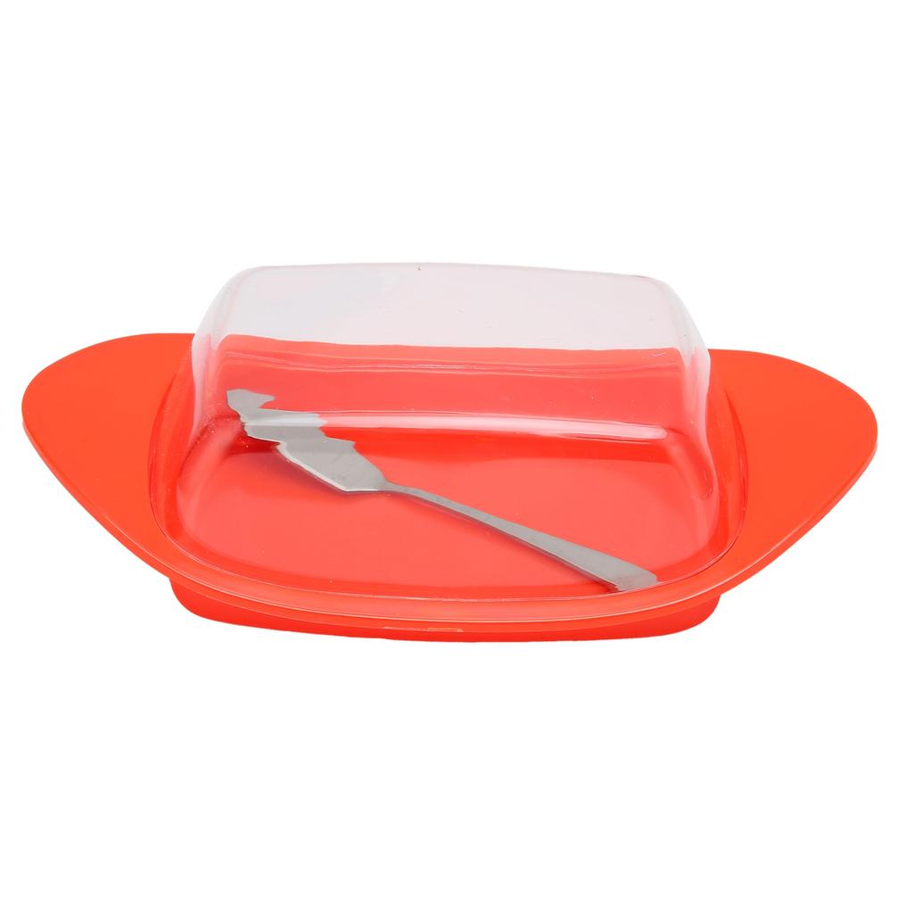 BoatShaped   Dish with Lid Food Grade PP   Cutting Box for Chess Home Kitchen(Red )