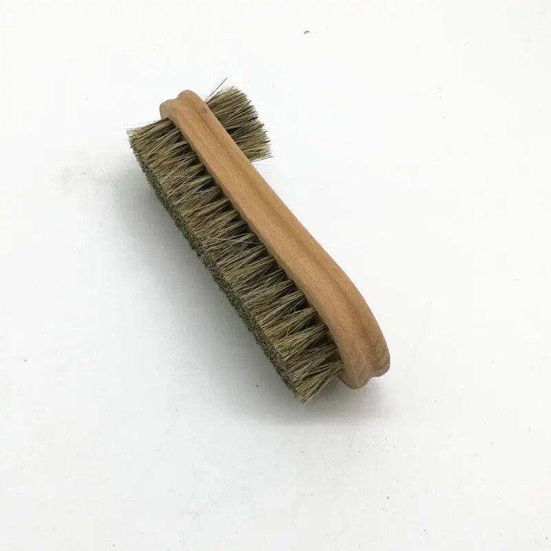 

Двусторонняя полировальная щетка 16 см, протирает обувь матовым мехом, кожей, маслом, с мягкими волосами, свиной ворс, 2 см China красно-коричневый