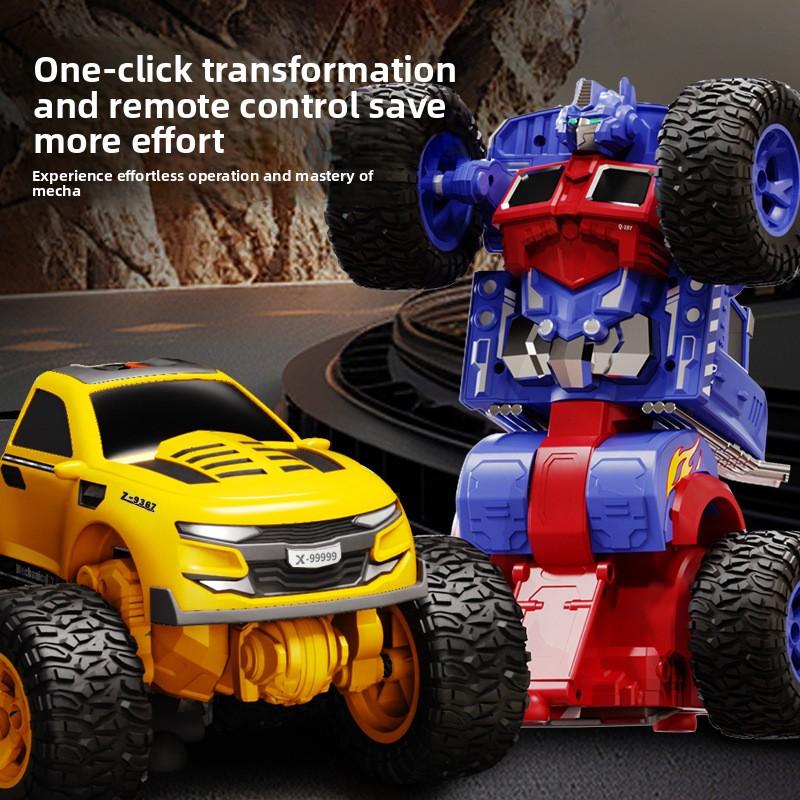 1:18 Scale Transformable Wireless Remote Control Car 4WD Off-road Climbing Racing Robot Toy Car for Boys