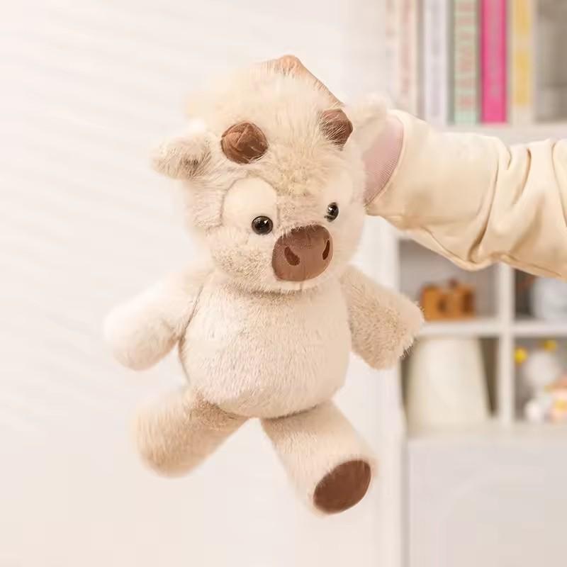 Adorable Highland Cattle Plush Toy 40Cm - Huggable Running Cow Stuffed Animal Made With Premium Soft Fabric Soothing Companion