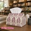 1pc, 2d Flat Printing, Tissue Box Unique Icard - Noble Fashion Pattern Printed Tissue Box, Suitable for Home Gatherings, Car Decorationr, Decorative T