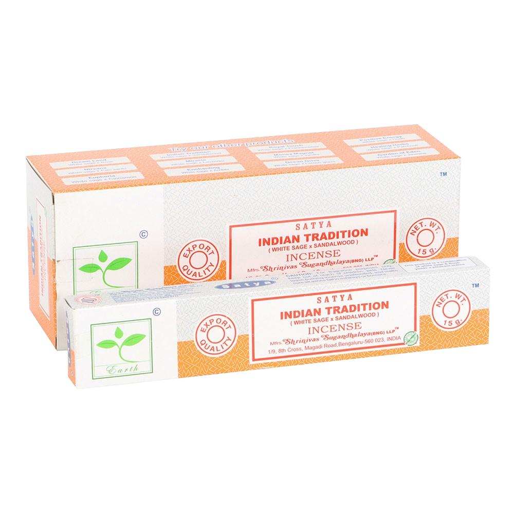 Satya Indian Tradition Earth Incense Sticks (Pack of 6)