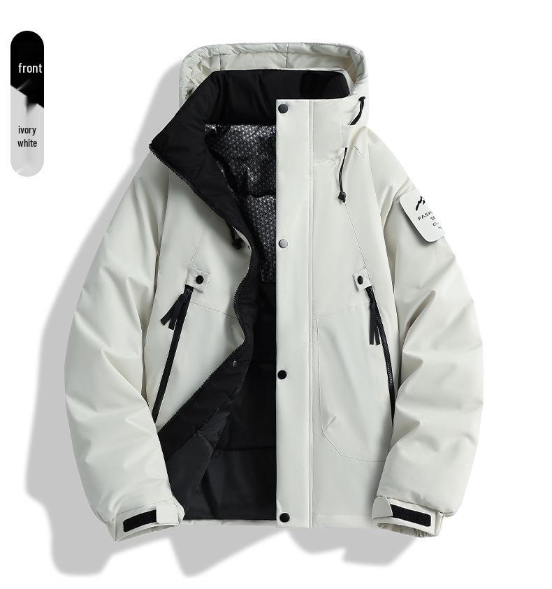 Men's New Winter Graphene Thickened Warm Hooded Jacket - Trendy Cotton Coat for Couples