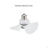 Ceiling Fan No Light E27 Base Versatile 3 Blade Small Creative Socket Screw in