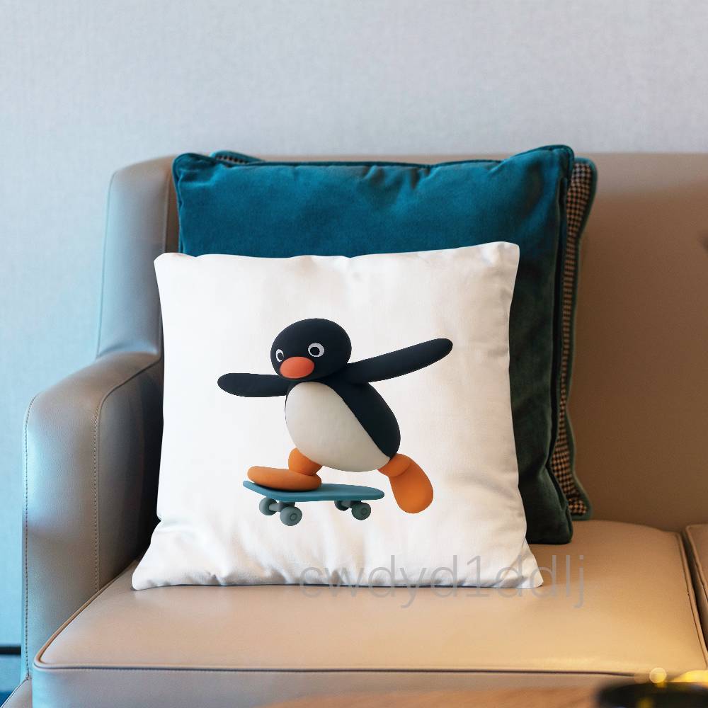 PPINGU Pingu Cute Pillow Case Cover Square Sofa With For Pattern Comfortable Cushion suitable Of Room