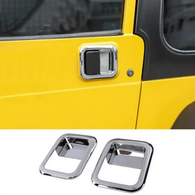Car Exterior Door Handle Bowl Trim Cover For Jeep Wrangler TJ 1997-06 Chrome