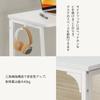 WOHOMO Small 80cm Wide Folding Computer Compact Study Desk with Folding Desk for Office or Perfect for Living or Home Simple Stylish Desk, Hooks,