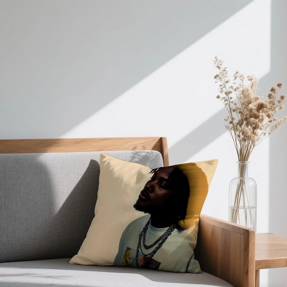 Singer L-Leon Thomas III cushion cover Square Sofa Cushion Cover Casual Skin-Friendly Comfortable Pillow Cover